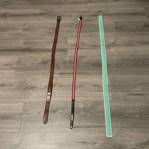 Hollister, Abercrombie & Fitch, JCrew Belts
